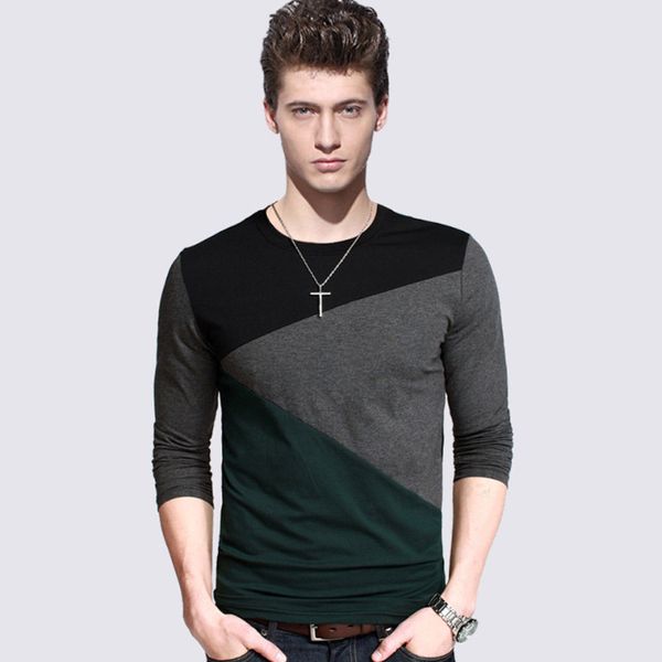 cool mens color patchwork slim fit o-neck t-shirt casual handsome boys cool summer long sleeve black gray green t-shirts, White;black
cool mens color patchwork slim fit o-neck t-shirt casual handsome boys cool summer long sleeve black gray green t-shirts, White;black