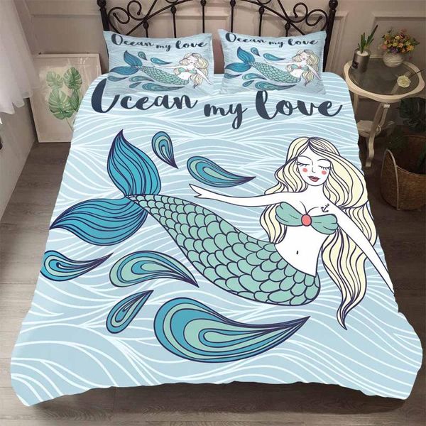 comforter set bedding cover blue mermaid in the sea cartoon printed bedroom clothes with pillowcases king double size
comforter set bedding cover blue mermaid in the sea cartoon printed bedroom clothes with pillowcases king double size