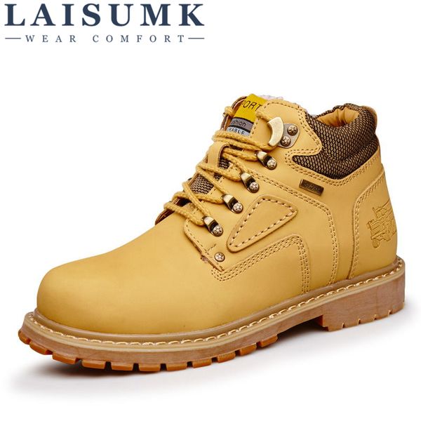 laisumk super warm men's winter leather boots waterproof rubber snow boots leisure england shoes men big size, Black
laisumk super warm men's winter leather boots waterproof rubber snow boots leisure england shoes men big size, Black