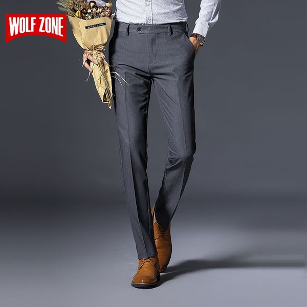 wolf zone brand men pants casual mens business male trousers classics midweight straight full length fashion balck pant 29-38 y200326, Black
wolf zone brand men pants casual mens business male trousers classics midweight straight full length fashion balck pant 29-38 y200326, Black