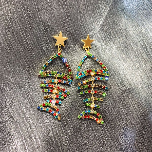 2019 new design fashion jewelry personality full crystal fish earrings color five-pointed star hollow earrings for women gift, Silver
2019 new design fashion jewelry personality full crystal fish earrings color five-pointed star hollow earrings for women gift, Silver