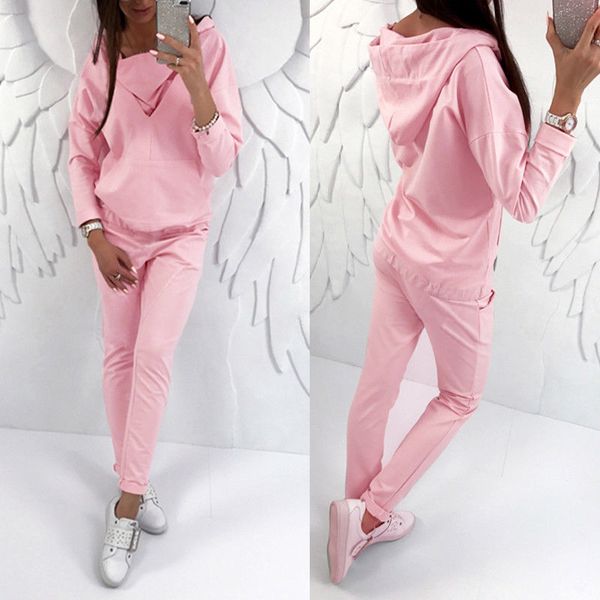spring autumn women lady long sleeve loose hoodded sweatshirt long pants casual tracksuit womens long clothes sets, White
spring autumn women lady long sleeve loose hoodded sweatshirt long pants casual tracksuit womens long clothes sets, White