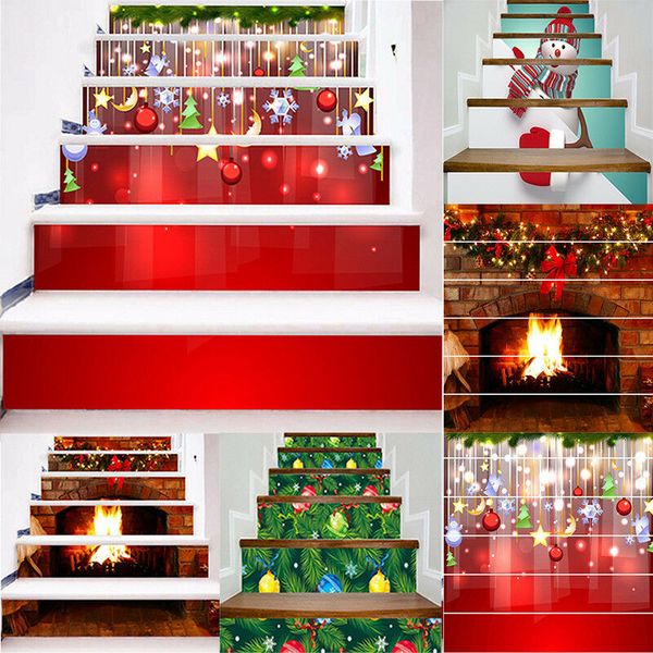 6pcs/set stair sticker 3d simulation festival style tile wall stickers home diy christmas decoration for home stair decor
6pcs/set stair sticker 3d simulation festival style tile wall stickers home diy christmas decoration for home stair decor
