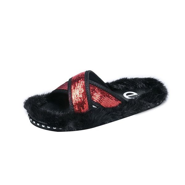 2019 осень женская обувь тапочки цветочный fur круглый toe повседневная мода плоские каблуки all-матч 35-41, Black
2019 осень женская обувь тапочки цветочный fur круглый toe повседневная мода плоские каблуки all-матч 35-41, Black