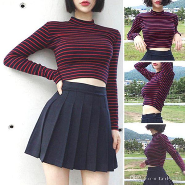 crop tops женщины 2017 chic все матч классических нашивок тонких коротких бюстий crop top водолазка с длинными рукавами футболки сексуальных, White
crop tops женщины 2017 chic все матч классических нашивок тонких коротких бюстий crop top водолазка с длинными рукавами футболки сексуальных, White