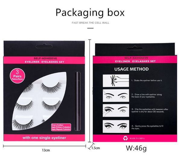 drop shipping new 3 in 1 set handmade 3d false eyelashes black quick-drying non blooming a self-adhesive eyeliner set 
drop shipping new 3 in 1 set handmade 3d false eyelashes black quick-drying non blooming a self-adhesive eyeliner set