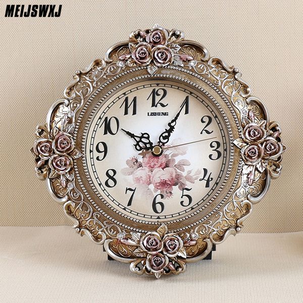 meijswxj european large sitting lock decoration modern living room creative table clock home decoration