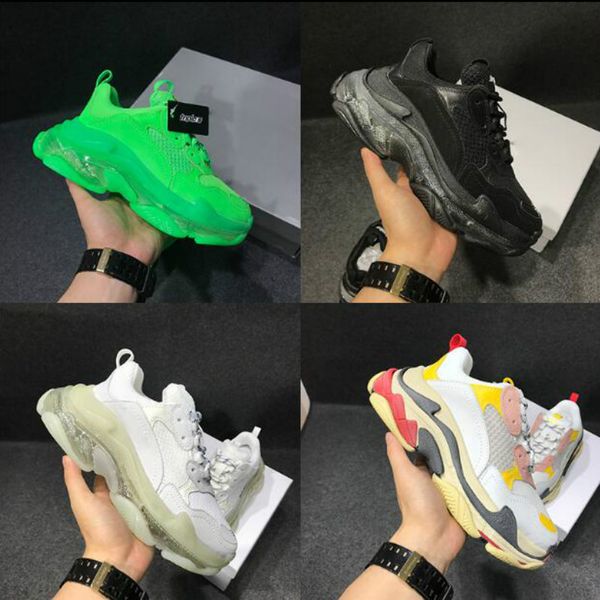 paris 2019 crystal bottom triple-s leisure shoes dad shoes platform triple s sneakers for men women vintage kanye old grandpa trainer, Black
paris 2019 crystal bottom triple-s leisure shoes dad shoes platform triple s sneakers for men women vintage kanye old grandpa trainer, Black