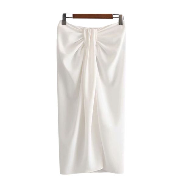 women 2020 chic fashion office wear knotted wrap midi skirt vintage high waist back zipper female skirts faldas mujer, Black
women 2020 chic fashion office wear knotted wrap midi skirt vintage high waist back zipper female skirts faldas mujer, Black