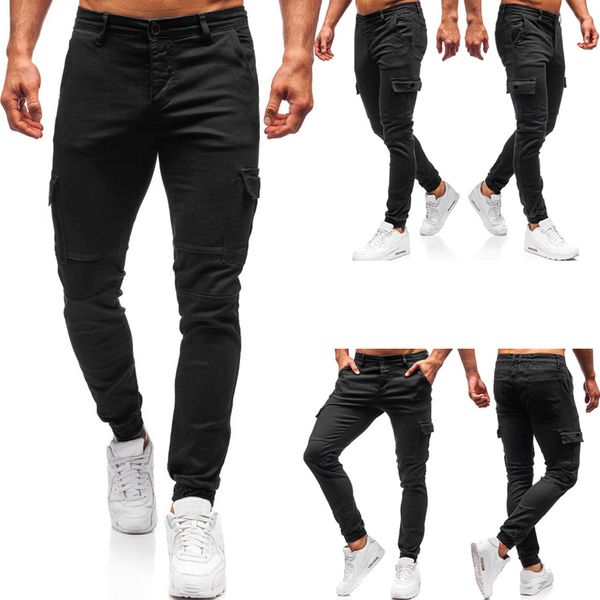 men's sweatpants casual elastic joggings sport solid baggy pockets trousers straight pocket mid waist button men's pants, Black
men's sweatpants casual elastic joggings sport solid baggy pockets trousers straight pocket mid waist button men's pants, Black