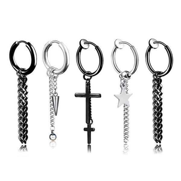 fashion popular stainless steel stud earrings skull cross star tassel for women men hip hop jewelry gifts 1pieces, Golden;silver
fashion popular stainless steel stud earrings skull cross star tassel for women men hip hop jewelry gifts 1pieces, Golden;silver