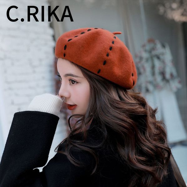 autumn winter hats for women lady wool berets artist painter cap girls england vintage baret boina feminina french hat beret hat, Blue;gray
autumn winter hats for women lady wool berets artist painter cap girls england vintage baret boina feminina french hat beret hat, Blue;gray