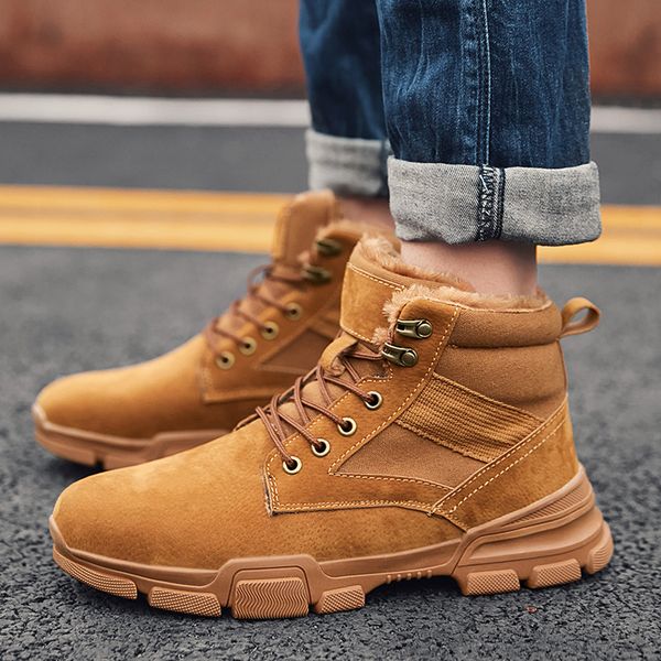 mens outdoor shoes winter warm high cotton shoes mens leather boots lace-up fur inside snow boots for male us size 6.5-10, Black
mens outdoor shoes winter warm high cotton shoes mens leather boots lace-up fur inside snow boots for male us size 6.5-10, Black