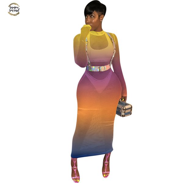 gradient color plus size dress women mesh spliced hollow out bodycon party dress summer long sleeve perspective dresses, Black;gray
gradient color plus size dress women mesh spliced hollow out bodycon party dress summer long sleeve perspective dresses, Black;gray