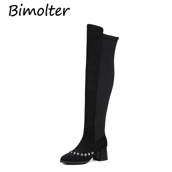 bimolter flock women over the knee boots ladies rivet pointed toe high heels long boots concise winter warm shoes paea045, Black
bimolter flock women over the knee boots ladies rivet pointed toe high heels long boots concise winter warm shoes paea045, Black