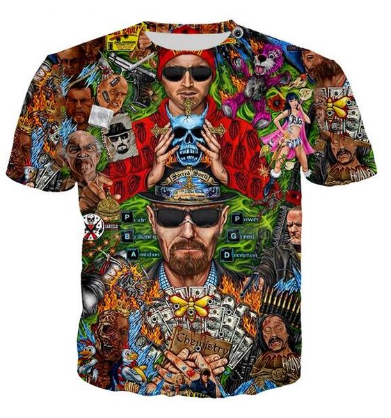 new fashion mens/womans breaking bad t-shirt summer style funny 3d print casual t-shirt plus size aa071, White;black
new fashion mens/womans breaking bad t-shirt summer style funny 3d print casual t-shirt plus size aa071, White;black
