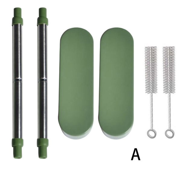 reusable collapsible drinking straws stainless steel straw with brush portable storage box ud88
reusable collapsible drinking straws stainless steel straw with brush portable storage box ud88