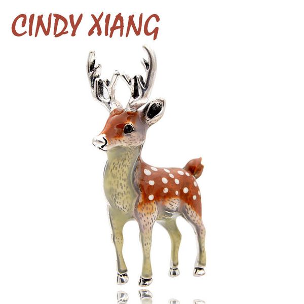 cindy xiang 3 colors available cute small deer brooches for women bucks sika deer animal brooch pin coat accessories kids gift t190622, Gray
cindy xiang 3 colors available cute small deer brooches for women bucks sika deer animal brooch pin coat accessories kids gift t190622, Gray