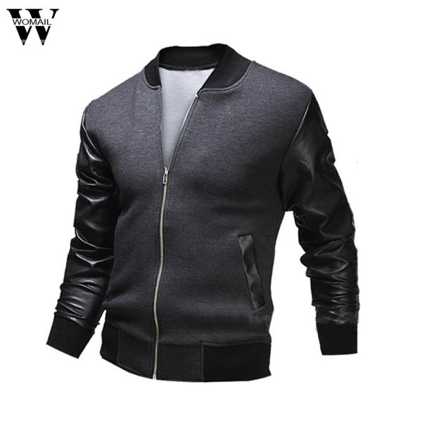 womail fashion men's autumn winter slim collar casual jackets casual handsome man's2018 c30105, Black;brown
womail fashion men's autumn winter slim collar casual jackets casual handsome man's2018 c30105, Black;brown