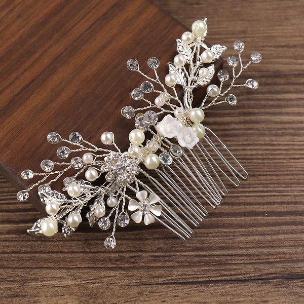 trendy crystal flower pearl hair comb bridal hair accessories wedding headpiece ornaments bride jewelry handmade, Golden;white
trendy crystal flower pearl hair comb bridal hair accessories wedding headpiece ornaments bride jewelry handmade, Golden;white