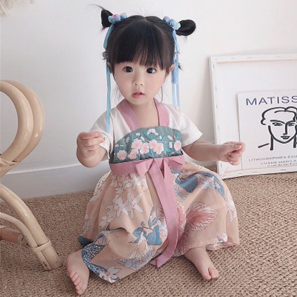 summer new hanfu girl chinese style printed dress little girl color printed tang suit ancient style children fairy princess dres, Red;yellow
summer new hanfu girl chinese style printed dress little girl color printed tang suit ancient style children fairy princess dres, Red;yellow