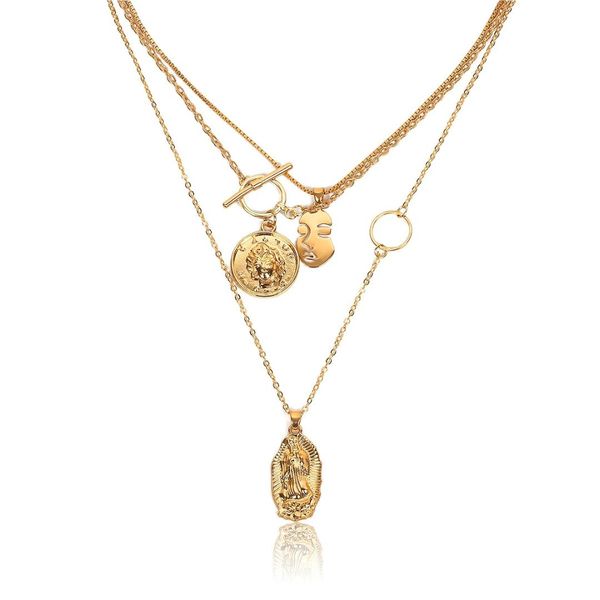 ziime retro multilayer jesus pendant necklace for women carving hollow facial contour long necklace avatar pendant jewelry 2019, Golden;silver
ziime retro multilayer jesus pendant necklace for women carving hollow facial contour long necklace avatar pendant jewelry 2019, Golden;silver