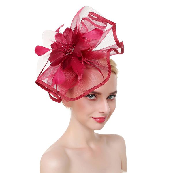 dropshipping women's hat headband feather mesh net hairband headwear with hair clip hairband wedding party hat
dropshipping women's hat headband feather mesh net hairband headwear with hair clip hairband wedding party hat