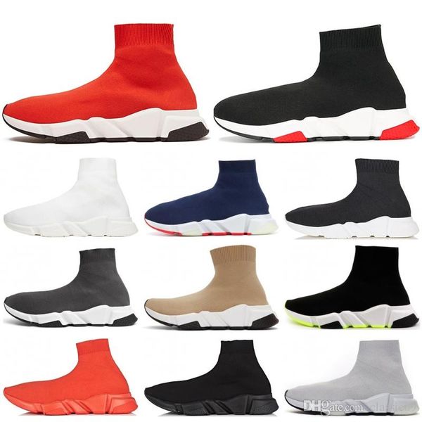 2019 speed trainer sock shoes triple black mens womens sneakers white black high fashion luxury designer shoes 36-45
2019 speed trainer sock shoes triple black mens womens sneakers white black high fashion luxury designer shoes 36-45
