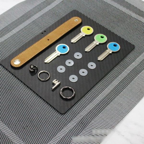 smart key organizer mini key holder leather keychain folding pocket up to 16 517f, Silver
smart key organizer mini key holder leather keychain folding pocket up to 16 517f, Silver