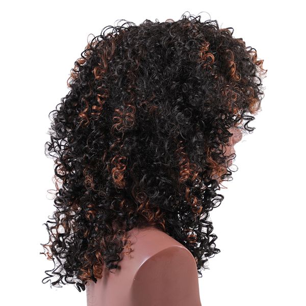 afro wig synthetic fiber breathable hair wig with net cap for daily use, Black
afro wig synthetic fiber breathable hair wig with net cap for daily use, Black