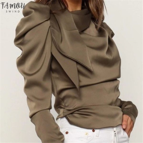 fashion women satin bow long puff sleeve black elegant outwear shirt office lady classic blusas chemise outfits, White
fashion women satin bow long puff sleeve black elegant outwear shirt office lady classic blusas chemise outfits, White