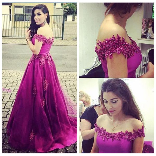 2019 off shoulder lace appliques beaded a-line prom dresses formal sweep train long women evening party gowns special occasion dresses, Black
2019 off shoulder lace appliques beaded a-line prom dresses formal sweep train long women evening party gowns special occasion dresses, Black