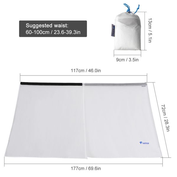safety survival thin rain skirt waterproof kilt rain pants packable windbreak kilt skirt outdoor tool 15d nylon rain skirt cover
safety survival thin rain skirt waterproof kilt rain pants packable windbreak kilt skirt outdoor tool 15d nylon rain skirt cover