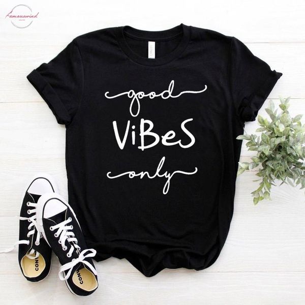 good vibes only women tshirt cotton casual funny t shirt for lady girl tee hipster drop ship na 326, White
good vibes only women tshirt cotton casual funny t shirt for lady girl tee hipster drop ship na 326, White