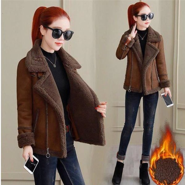 winter short suede faux leather jacket women plus size female brown white motorcycle biker suede jacket outwear coat, Black
winter short suede faux leather jacket women plus size female brown white motorcycle biker suede jacket outwear coat, Black