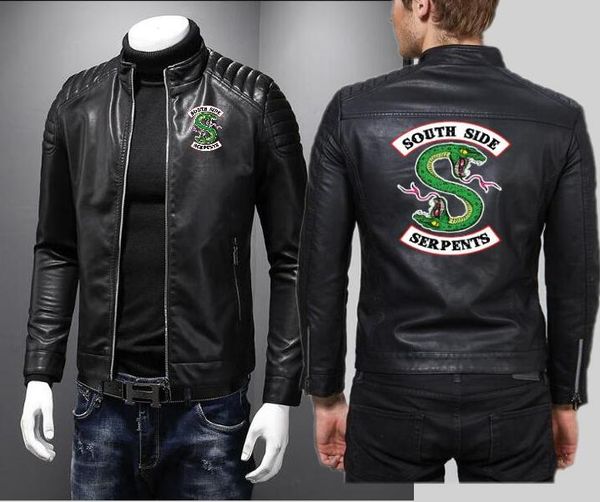 Men's Casual South Side Serpents Leather Men's Slim Fit Motorcycle Jacket Pu Leather Jacket Men's Jackets
Men's Casual South Side Serpents Leather Men's Slim Fit Motorcycle Jacket Pu Leather Jacket Men's Jackets