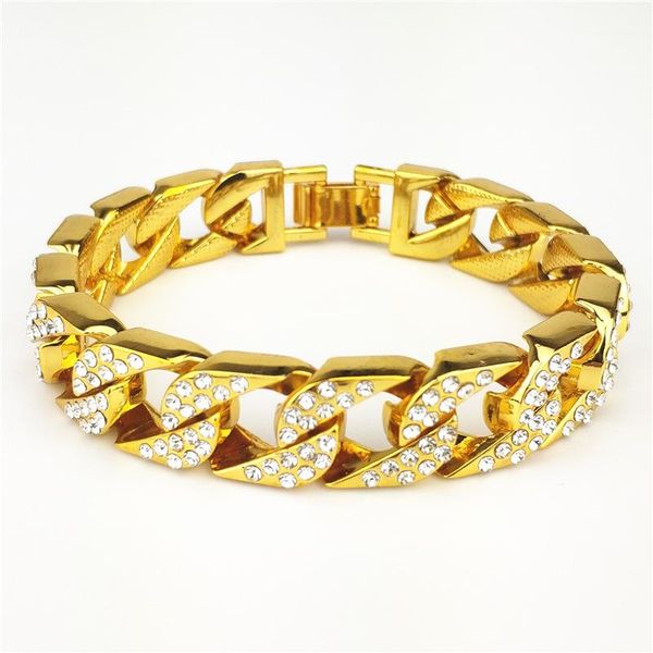 cuban link chain mens full diamond 14mm thick exaggerated hip hop bracelet gold zircon bracelet for male1, Black
cuban link chain mens full diamond 14mm thick exaggerated hip hop bracelet gold zircon bracelet for male1, Black