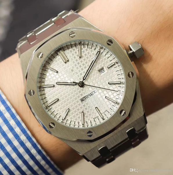2019 mens watch automatic mechanical movement blue dial royal oak series men watches 15400 stainless steel mens watches, Slivery;brown
2019 mens watch automatic mechanical movement blue dial royal oak series men watches 15400 stainless steel mens watches, Slivery;brown