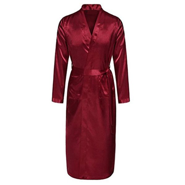burgundy mens robe faux silk kimono bath gown bathrobe nightgown sleepwear hombre pijama size s l xl xxl zhm055, Black;brown
burgundy mens robe faux silk kimono bath gown bathrobe nightgown sleepwear hombre pijama size s l xl xxl zhm055, Black;brown