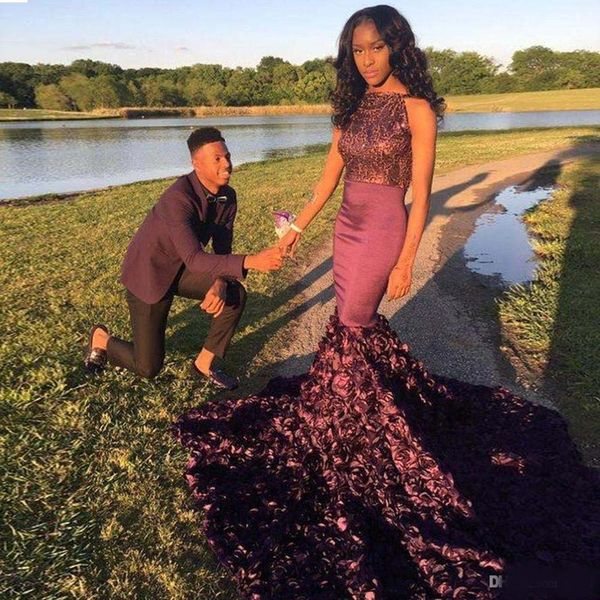 2020 burgundy south african vintage prom dresses jewel neck sequined mermaid handmade rose flower long sweep train party evening gowns, Black;red
2020 burgundy south african vintage prom dresses jewel neck sequined mermaid handmade rose flower long sweep train party evening gowns, Black;red