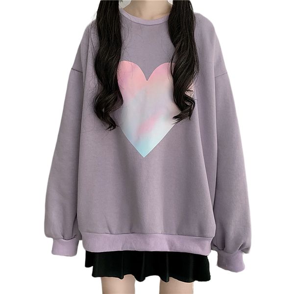 autumn winter fleece women hoodies sweatshirt cute heart printed harajuku kawaii hoodies casual loose long pullovers streetwear, Black
autumn winter fleece women hoodies sweatshirt cute heart printed harajuku kawaii hoodies casual loose long pullovers streetwear, Black