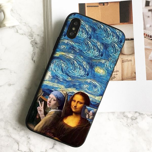 capa luxury mona lisa selfie art phone case for iphone 11 pro xs max xr 8 7 6s plus 5 se case soft black tpu silicone cover.
capa luxury mona lisa selfie art phone case for iphone 11 pro xs max xr 8 7 6s plus 5 se case soft black tpu silicone cover.