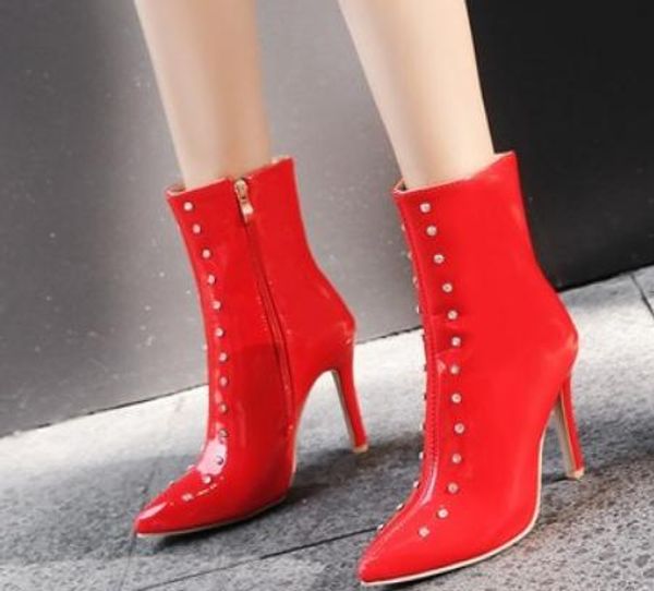 2019 women's boots in winter with new style high heel fine heel pointed end@69999, Black
2019 women's boots in winter with new style high heel fine heel pointed end@69999, Black