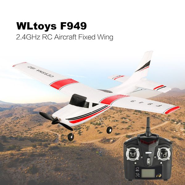 new original wltoys f949 2.4g 3ch radio rc airplane fixed wing rtf plane remote control plane 200m distance fly kids toys gift
new original wltoys f949 2.4g 3ch radio rc airplane fixed wing rtf plane remote control plane 200m distance fly kids toys gift