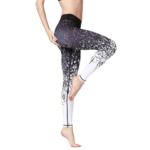tummy control long tights elastic printed fitness training leggings high waist exercise women yoga pants gym running slim sports, White;red
tummy control long tights elastic printed fitness training leggings high waist exercise women yoga pants gym running slim sports, White;red