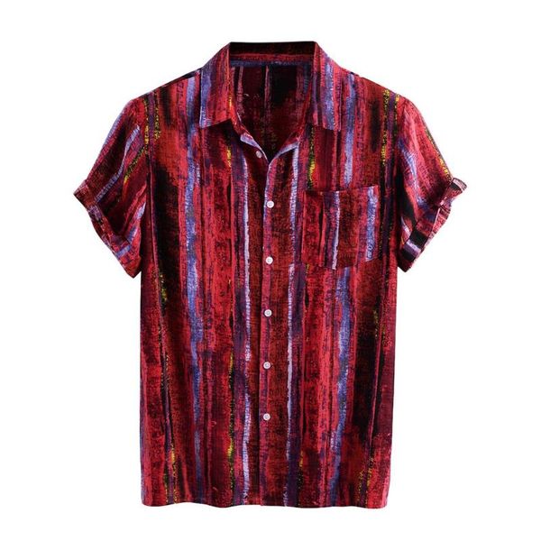 men striped printed shirt turn-down collar streetwear 2020 summer short sleeve casual shirts camisa masculina, White;black
men striped printed shirt turn-down collar streetwear 2020 summer short sleeve casual shirts camisa masculina, White;black