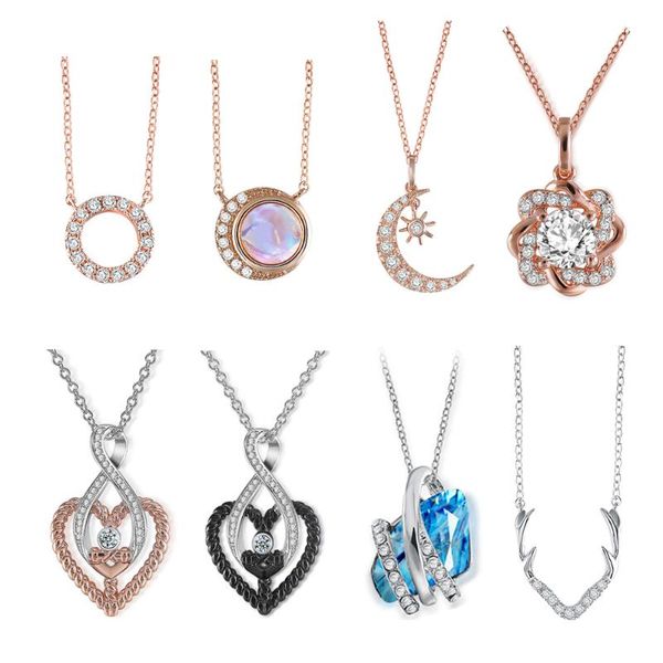 zs necklace women rose gold pendant necklace set blue stone round crystal pendant zircon collare largos de moda colloar, Silver
zs necklace women rose gold pendant necklace set blue stone round crystal pendant zircon collare largos de moda colloar, Silver