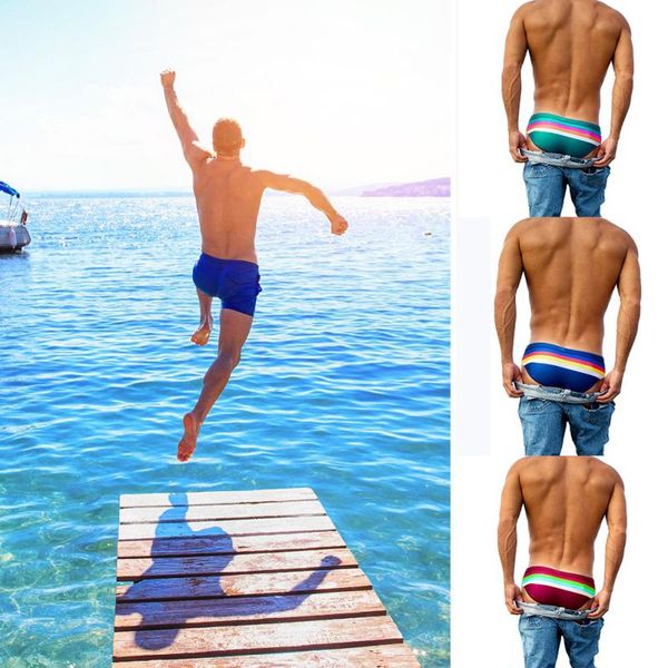 new men swim briefs striped low waist breathable elastic cotton beach trunks swimwear swimsuit 1
new men swim briefs striped low waist breathable elastic cotton beach trunks swimwear swimsuit 1