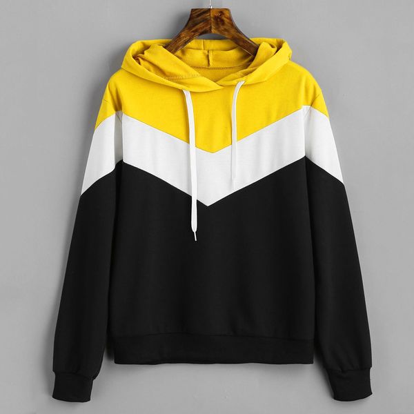 women sweatshirt hoodie color block jumper harajuku long sleeve splice autumn spring sweatshirt pullover casual tracksuit, Black
women sweatshirt hoodie color block jumper harajuku long sleeve splice autumn spring sweatshirt pullover casual tracksuit, Black