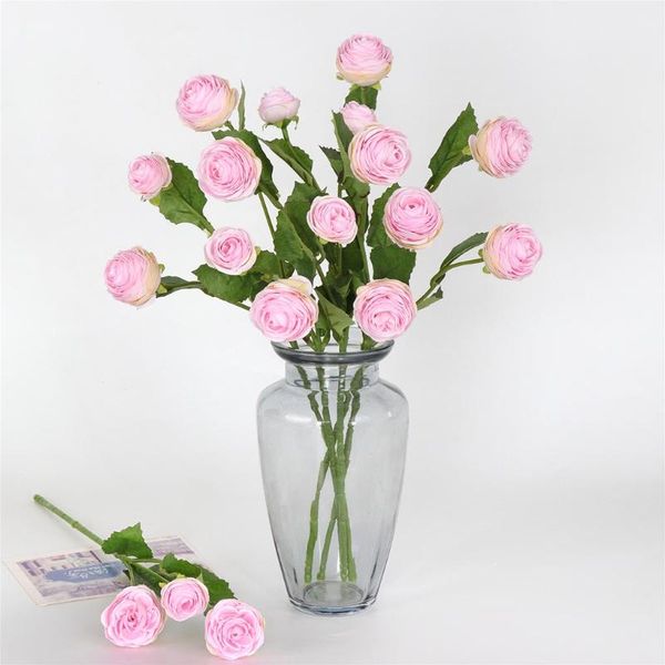 3 heads artificial flower wedding party silk cloth fake flower home office floral decor, light pink
3 heads artificial flower wedding party silk cloth fake flower home office floral decor, light pink